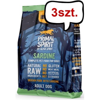 Primal Spirit Iberian Sardine Karma sucha miękka dla psa op. 1kg Pakiet 3szt. [3kg]