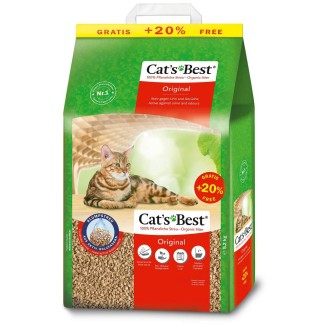 Cat's Best Żwirek drzewny Original (Eco Plus) dla kota op. 4.3kg (10l) + 2l GRATIS