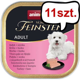 Animonda vom Feinsten Adult Indyk z szynką (pute&schinken) Mokra Karma dla psa op. 150g Pakiet 11szt.