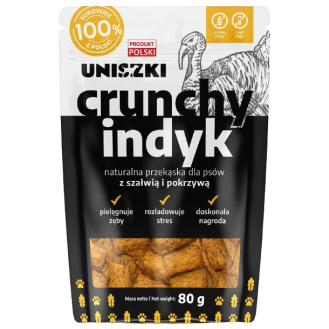 Uniszki Przysmak Crunchy indyk dla psa op. 80g