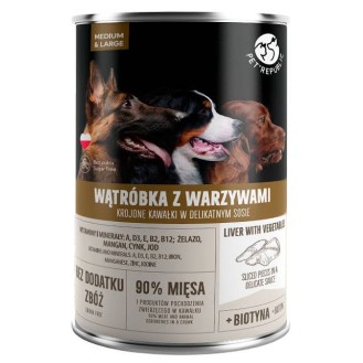 Pet Republic Adult Wątróbka z warzywami Mokra Karma dla psa op. 1250g