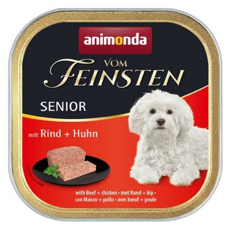 Animonda vom Feinsten DOG Senior wołowina z drobiem (rind&geflugel) Mokra Karma dla psa op. 150g