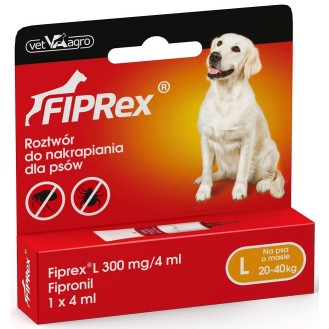 Fiprex Spot On Krople na kleszcze i pchły dla psa 20-40kg (rozm. L) op. 1szt.