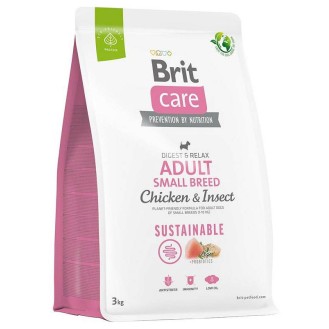 Brit Care Sustainable Adult Small Breed Chicken&Insect Sucha Karma dla psa op. 3kg