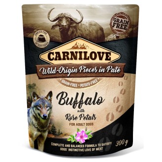 Carnilove Adult Buffalo&Rose Petals Mokra Karma dla psa op. 300g SASZETKA