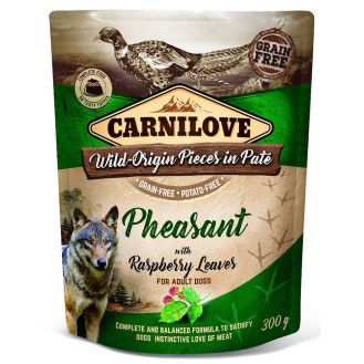 Carnilove Adult Pheasant&Raspberry Leaves Mokra Karma dla psa op. 300g SASZETKA