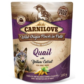 Carnilove Adult Quail&Yellow Carrot Mokra Karma dla psa op. 300g SASZETKA