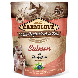 Carnilove Puppies Salmon&Blueberries Mokra Karma dla szczeniaka op. 300g SASZETKA