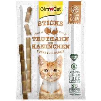 GimCat Sticks z indykiem i królikiem (Truthahn mit Kaninchen) dla kota op. 20g