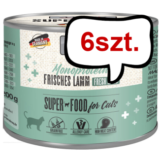 Mac's Monoprotein Jagnięcina Mokra Karma dla kota op. 200g Pakiet 6szt.