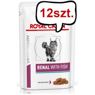 Royal Canin Vet Renal with Fish Mokra Karma dla kota op. 85g Pakiet 12szt.