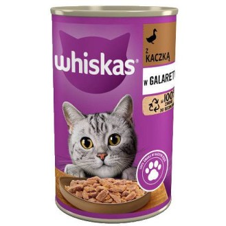 Whiskas Adult Kaczka w galaretce Mokra Karma dla kota op. 400g