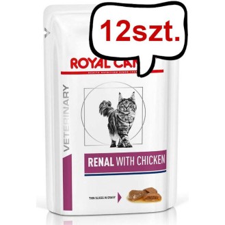 Royal Canin Vet Renal with Chicken Mokra Karma dla kota op. 85g Pakiet 12szt.