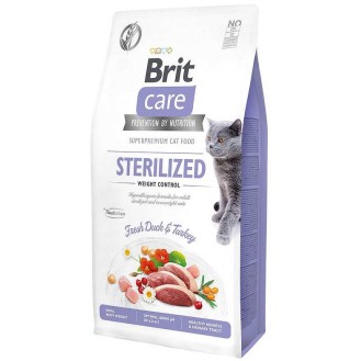 Brit Care Cat Sterilized Weight Control Fresh Duck&Turkey Sucha Karma dla kota op. 7kg