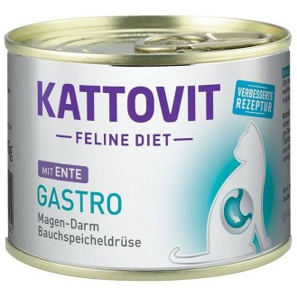 Kattovit Feline Diet Gastro z kaczką (Ente) Mokra Karma dla kota op. 185g