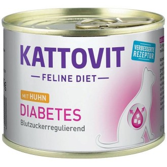 Kattovit Feline Diet Diabetes z kurczakiem (Huhn) Mokra Karma dla kota op. 185g