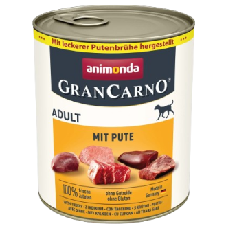 Animonda GranCarno Adult wieprzowina z indykiem Mokra Karma dla psa op. 800g
