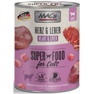 Mac's Adult Serce z wątróbką Mokra Karma dla kota op. 800g