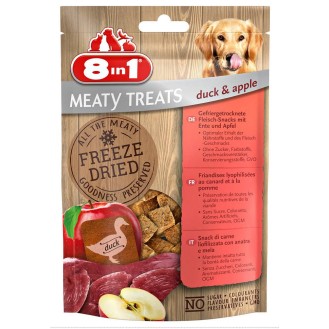 8in1 Meaty Treats Freeze Dried Kaczka z jabłkiem Przysmaki liofilizowane dla psa op. 50g