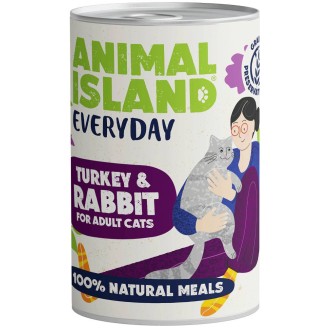 Animal Island Everyday Turkey&Rabbit Mokra Karma dla kota op. 400g