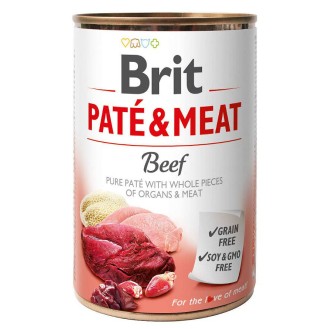 Brit Pate&Meat Adult Beef Mokra Karma dla psa op. 400g