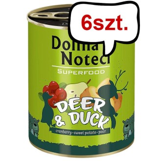 Dolina Noteci Superfood Jeleń z kaczką Mokra karma dla psa op. 800g Pakiet 6szt.