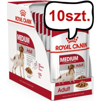Royal Canin Adult Medium Mokra Karma dla psa op. 140g Pakiet 10szt.