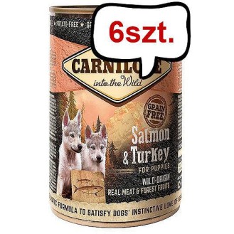 Carnilove Puppy Salmon&Turkey Mokra Karma dla szczeniaka op. 400g Pakiet 6szt.