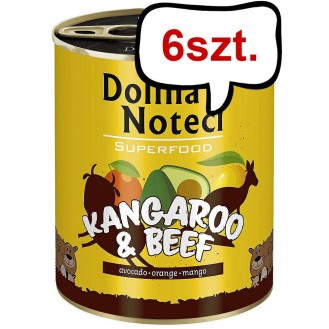Dolina Noteci Superfood Kangur z wołowiną Mokra karma dla psa op. 800g Pakiet 6szt.