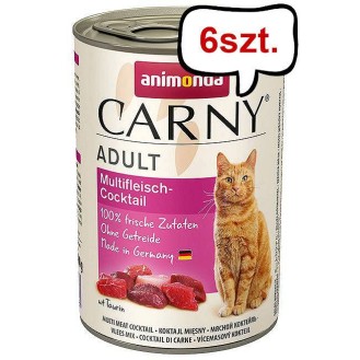 Animonda Carny Adult Koktajl Mięsny Mokra Karma dla kota op. 400g Pakiet 6szt.