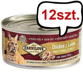 Carnilove Adult Chicken&Lamb Mokra Karma dla kota op. 100g Pakiet 12szt.