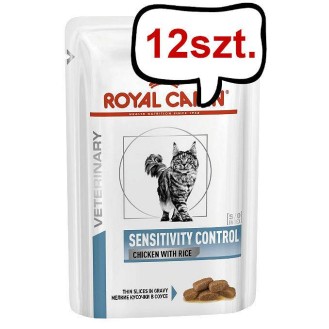 Royal Canin Vet Sensitivity Control Mokra Karma dla kota op. 85g Pakiet 12szt.