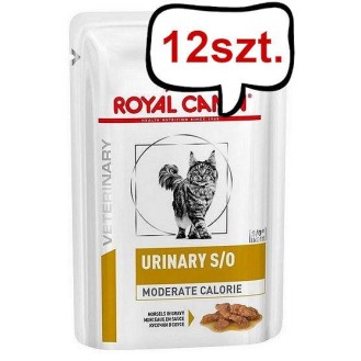 Royal Canin Vet Urinary S/O Moderate Calorie Mokra Karma dla kota op. 85g Pakiet 12szt.