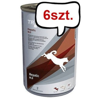 Trovet Hepatic Liver HLD Mokra Karma dla psa op. 400g Pakiet 6szt.