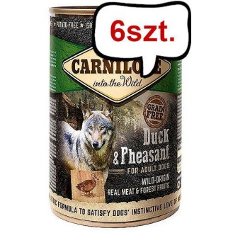 Carnilove Adult Duck&Pheasant Mokra Karma dla psa op. 400g Pakiet 6szt.