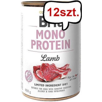 Brit Mono Protein Adult Lamb Mokra Karma dla psa op. 400g Pakiet 12szt.