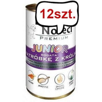Dolina Noteci Premium Junior Wątróbka z królika Mokra Karma dla szczeniaka op. 400g Pakiet 12szt.