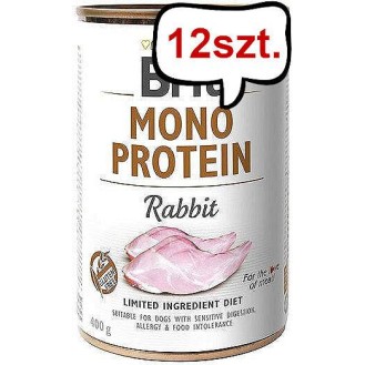 Brit Mono Protein Adult Rabbit Mokra Karma dla psa op. 400g Pakiet 12szt.