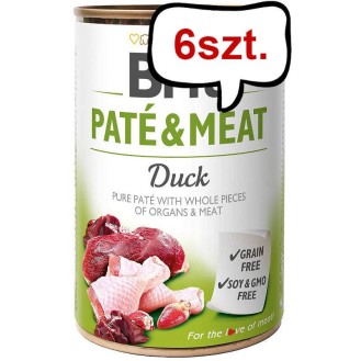 Brit Pate&Meat Adult Duck Mokra Karma dla psa op. 800g Pakiet 6szt.