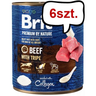 Brit Premium by Nature Beef with Tripe Mokra Karma dla psa op. 800g Pakiet 6szt.