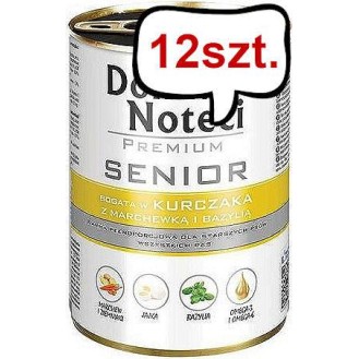 Dolina Noteci Premium Senior Kurczak Mokra Karma dla psa op. 400g Pakiet 12szt.