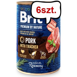 Brit Premium by Nature Pork with Trachea Mokra Karma dla psa op. 400g Pakiet 6szt.
