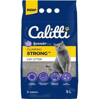 Calitti Strong Lavender Żwirek bentonitowy zapach lawenda dla kota poj. 5l