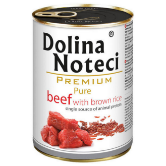 Dolina Noteci Premium Pure Beef with brown rice Mokra Karma dla psa op. 400g