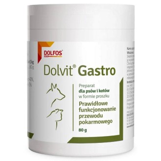 Dolvit Preparat na funkcjonowanie przewodu pokarmowego Gastro dla psa i kota op. 80g