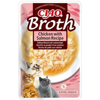 Inaba Ciao Broth Chicken with Salmon Recipe Mokra Karma dla kota op. 40g