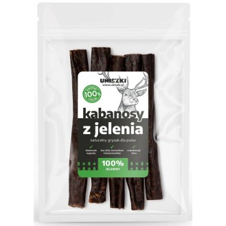 Uniszki Przysmak Kabanosy z jelenia dla psa op. 100g