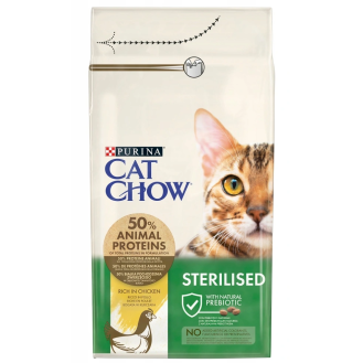 Purina Cat Chow Adult Sterilised Sucha Karma dla kota op. 2x15kg MEGA-PAK + Rękawica Pielęgnacyjna GRATIS