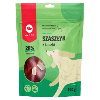 Maced Przysmak Szaszłyk z kaczki dla psa op. 500g