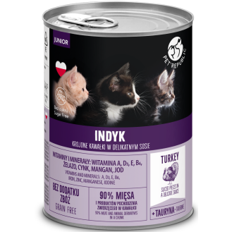 Pet Republic Kitty Indyk Mokra Karma dla kociąt 400g